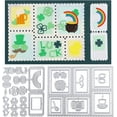 thumbnail image 1 of Saint Patrick's Day Postage Frame Cutting Dies for Card Making Metal Stamp Frame Die Cuts Cutting Dies Templates for Scrapbooking Journal Embossing Paper Craft Decor DIY Making, 1 of 9