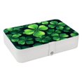 thumbnail image 1 of Saint Patrick's Day Premium PU Leather Jewelry Box Organizer with Removable Compartment and Portable Bracelet Holder, 1 of 6