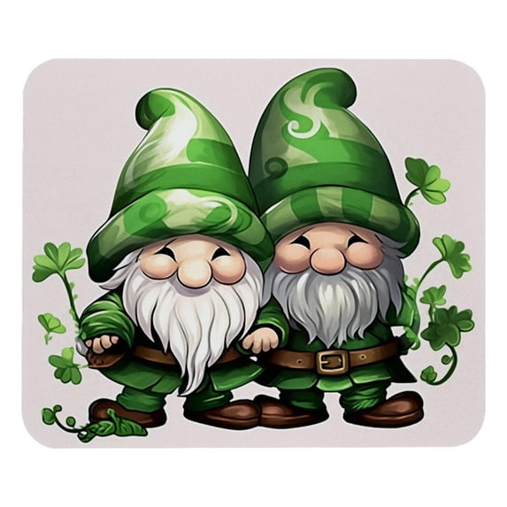 Saint Patrick's Day Printed Square Mouse Pad, 8.3x9.8 Inch Non-Slip Rubber Bottom Gaming Mouse Pad for Office Use