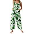 thumbnail image 1 of Saint Patrick's Day Printed Women Overalls Festival Jumpsuit Plus Sizes Work Bibs Coveralls Romper, 1 of 6