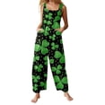 thumbnail image 1 of Saint Patrick's Day Printed Women Overalls Festival Jumpsuit Plus Sizes Work Bibs Coveralls Romper, 1 of 6