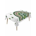 thumbnail image 1 of Saint Patrick's Day Rectangle Tablecloth, Green Shamrock Leaves Spring Lucky Waterproof & StainResistant Tablecloth, Washable Oil-proof Table Cover for Dining/Party/Wedding/Camping/Buffet 60x120 In, 1 of 9