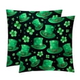 thumbnail image 1 of Saint Patrick's Day Set of 2 Velvet Throw Pillow Covers Inserts with 16x16, 18x18, 20x20 Inches Chair Pillow Covers - Unique Patterns for Throw Pillows for Various Occasions, 1 of 6