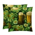 thumbnail image 1 of Saint Patrick's Day Set of 2 Velvet Throw Pillow Covers with Unique Patterns in 16x16, 18x18, and 20x20 Inches for Various Occasions - Throw Pillow Inserts Included, 1 of 6