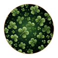 thumbnail image 1 of Saint Patrick's Day Set of 6 Round Microfiber Leather Coasters, 11x11 cm/4.3x4.3 inch Drink Coasters for Table Home Decor, 1 of 6
