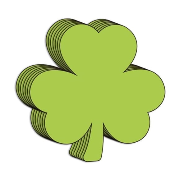 Saint Patrick's Day Shamrock Cards Green Color Clovers Cards Decorative Cards Holiday Ornament Office School Supplies