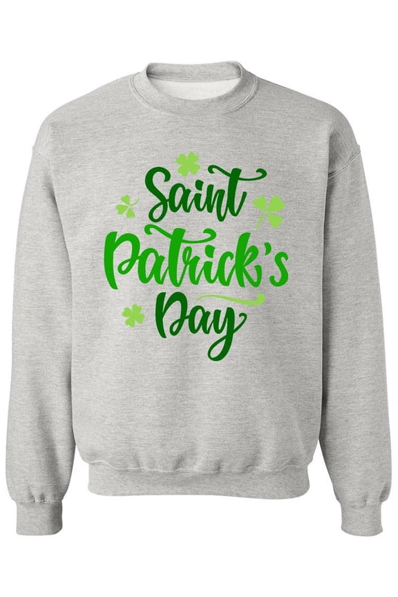 Saint Patrick's Day Shamrock Sweatshirt Men -Image by Shutterstock, Male x-Large