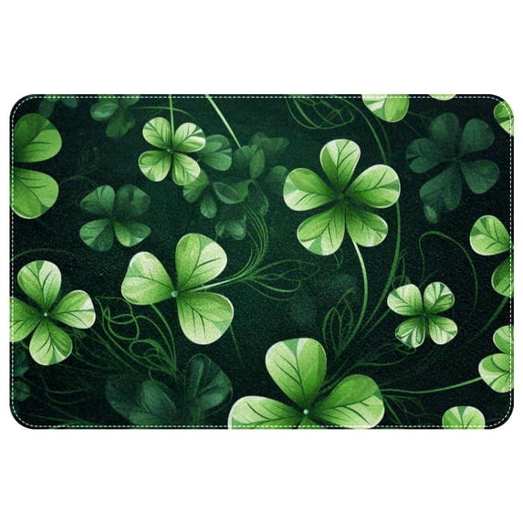 Saint Patrick's Day Soft Polyester Non-Slip Machine Washable Floor Carpet Door Mat Office Rugs