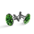 thumbnail image 1 of Saint Patrick's Day Sophisticated Stainless Steel Men's Cufflinks Set for Formal Attire, Made of Stainless Steel, Ideal for Business Meetings and Weddings, 1 of 6