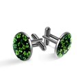 thumbnail image 1 of Saint Patrick's Day Stainless Steel Men's Cufflinks Set, for Dress Shirts, with Shirt Clip, Ideal for Formal Events, 1 of 6
