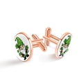 thumbnail image 1 of Saint Patrick's Day Stylish Mens Stainless Steel Shirt Cufflink for Formal Attire - Office and Special Events, 1 of 6