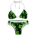 thumbnail image 1 of Saint Patrick's Day Stylish Swim Suits Bikini Set: Detachable Sponge, Adjustable Strap, Two-Pack - Ideal for Beach and Pool %{scenes, 1 of 6