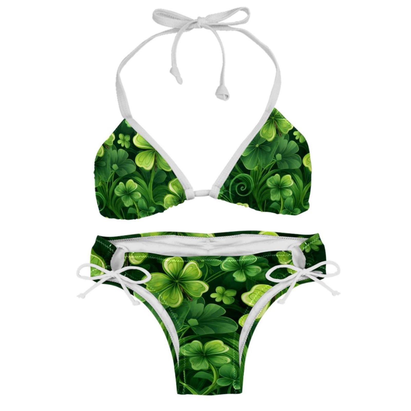 Saint Patrick's Day Swimsuit Women Bikini Set Two-Pack Detachable ...