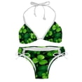 thumbnail image 1 of Saint Patrick's Day Swimsuit Women Bikini Set with Detachable Sponge & Adjustable Strap, Two-Pack Ideal for Beach & Pool Parties, 1 of 6