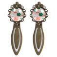 thumbnail image 1 of Saint Patrick's Day Vintage Copper-Colored Lace Bookmarks Set of 2 - Stainless Steel Book Markers for Reading Accessories and Book Lovers, 1 of 5