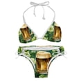 thumbnail image 1 of Saint Patrick's Day Women's Bikini Set with Detachable Sponge and Adjustable Strap, Two-Pack, Ideal for Beach and Pool, One-Piece Swimsuits Swimwear Swimsuits, 1 of 6
