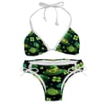 thumbnail image 1 of Saint Patrick's Day Women's Bikini Set with Detachable Sponge, Adjustable Strap, Two-Pack, Swim Suit, One-Piece Swimsuits, Ideal for Beach and Pool Parties, 1 of 6