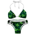 thumbnail image 1 of Saint Patrick's Day Women's Bikini Set with Detachable Sponge and Adjustable Strap, Two-Pack, Ideal for Swimming and Beachwear, 1 of 6