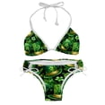 thumbnail image 1 of Saint Patrick's Day Women's Detachable Sponge Adjustable Strap Bikini Set - 2 Pack, Beach Pool Swimwear, 1 of 6