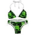 thumbnail image 1 of Saint Patrick's Day Women's Detachable Sponge Adjustable Strap Bikini Set 2-Pack for Beach and Pool Parties, 1 of 6