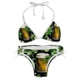 thumbnail image 1 of Saint Patrick's Day Women's Detachable Sponge Adjustable Strap Bikini Set Swim Suit Two-Pack, 1 of 6
