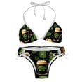 thumbnail image 1 of Saint Patrick's Day Women's One-Piece Swimsuit Bikini Set with Detachable Sponge and Adjustable Strap, Two-Pack, for Swimming Scenes, 1 of 6
