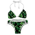 thumbnail image 1 of Saint Patrick's Day Women's Swim Suit Bikini Set with Detachable Sponge and Adjustable Strap, Two-Pack, Ideal for Beach and Pool, One-Piece Swimsuits Included, 1 of 6