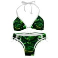 thumbnail image 1 of Saint Patrick's Day Women's Swim Suit Bikini Set with Detachable Sponge and Adjustable Strap, Two-Pack, Ideal for Beach and Pool, One-Piece Swimsuits Included, 1 of 6