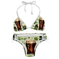 thumbnail image 1 of Saint Patrick's Day Women's Swimsuit Bikini Set with Detachable Sponge, Adjustable Strap, Two-Pack - Ideal for Beach, Pool, Swim Parties, 1 of 6