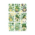 thumbnail image 1 of Saint Patricks Day Decorations Window Clings, 9 Sheets St. Patrick's Day Small Window Stickers for Glass, Gnome Shamrock Gold Coins Clings Decals, 1 of 8