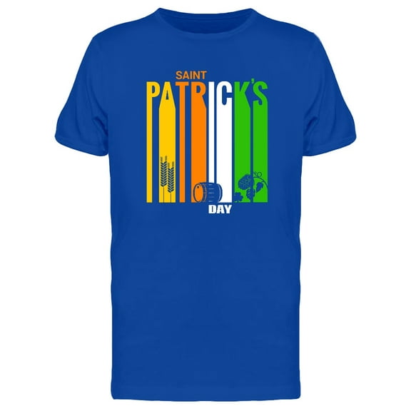 Saint Patricks Day Doodle Quote T-Shirt Men -Image by Shutterstock, Male Large