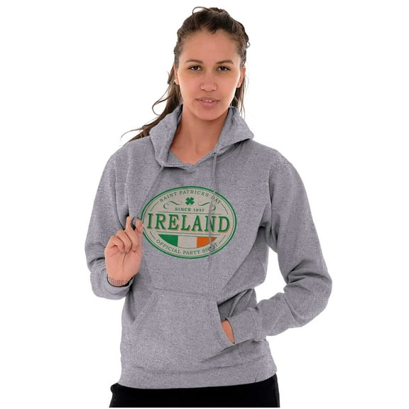 Saint Patricks Day Ireland Flag Party Hoodie Sweatshirt Women Men Brisco Brands L