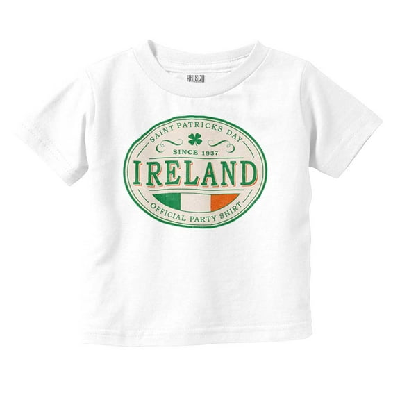Saint Patricks Day Ireland Flag Party Toddler Boy Girl T Shirt Infant Toddler Brisco Brands 12M