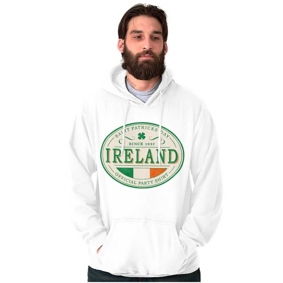 Saint Patricks Day Ireland Flag Party Unisex Plus Fleece Graphic Hoodie Brisco Brands 2X