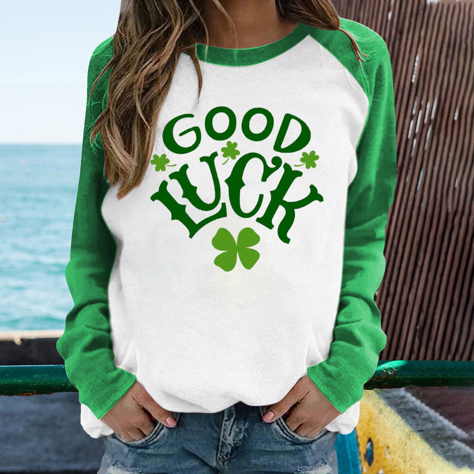 Saint Patricks Day Shirts Irish Gifts for Women St Patricks Day Leggings  for Women Womens Tops Casual St Patricks Day Earrings T-Shirts Tees Tops  Blouses 
