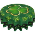 thumbnail image 1 of Saint Patricks Day Tablecloth 60 Inch Round Wrinkle Free Green Shamrock Table Cloth Suitable for Kitchen Decorantion / Indoor and Outdoor Dining Table / Party / Picnic, 1 of 6