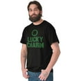 thumbnail image 1 of Saint Patricks Lucky Charm Shamrock Men's Graphic T Shirt Tees Brisco Brands M, 1 of 5