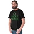 thumbnail image 1 of Saint Patricks Lucky Charm Shamrock Men's Graphic T Shirt Tees Brisco Brands S, 1 of 5