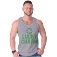 thumbnail image 1 of Saint Patricks Lucky Charm Shamrock Plus Size Graphic Tank Top Brisco Brands 2X, 1 of 5