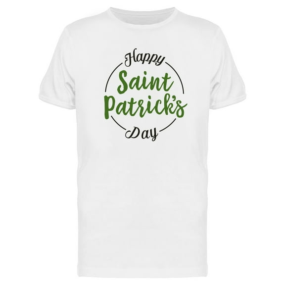Saint Patricks Round Frame T-Shirt Men -Image by Shutterstock, Male Medium