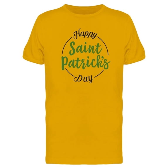 Saint Patricks Round Frame T-Shirt Men -Image by Shutterstock, Male XX-Large