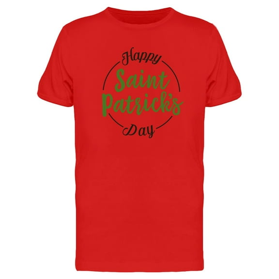 Saint Patricks Round Frame T-Shirt Men -Image by Shutterstock, Male x-Large