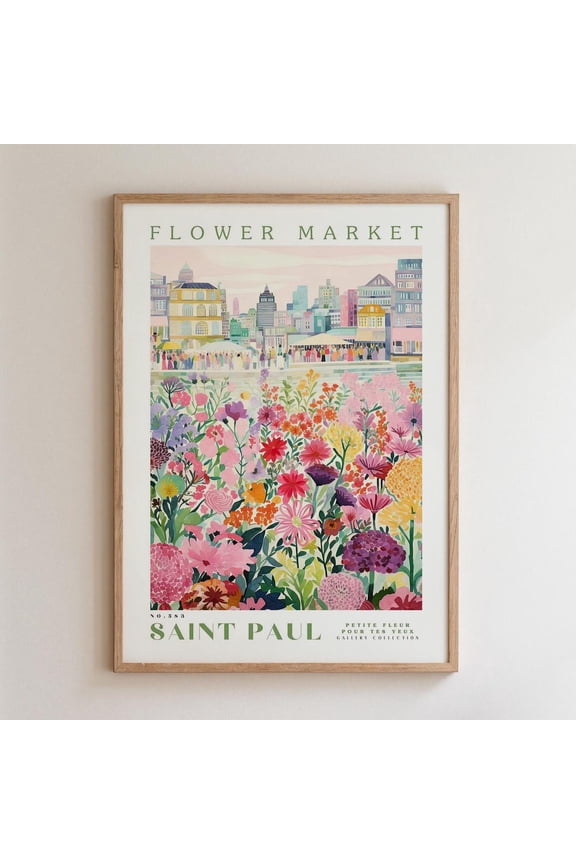 Saint Paul Floral Travel Market Wall Art Home Decor