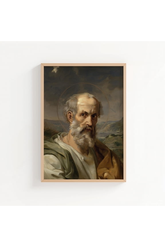 Saint Paul Print Style Christian Saint Wall Art St Paul The Apostle Unframed Paper Print