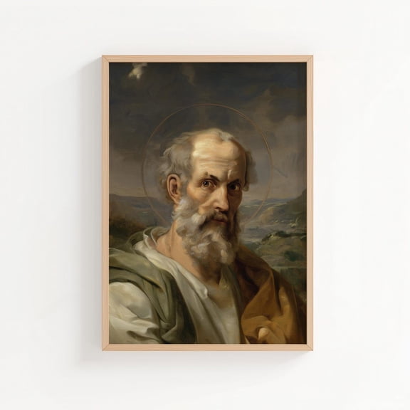 Saint Paul Print Style Christian Saint Wall Art St Paul The Apostle Unframed Paper Print