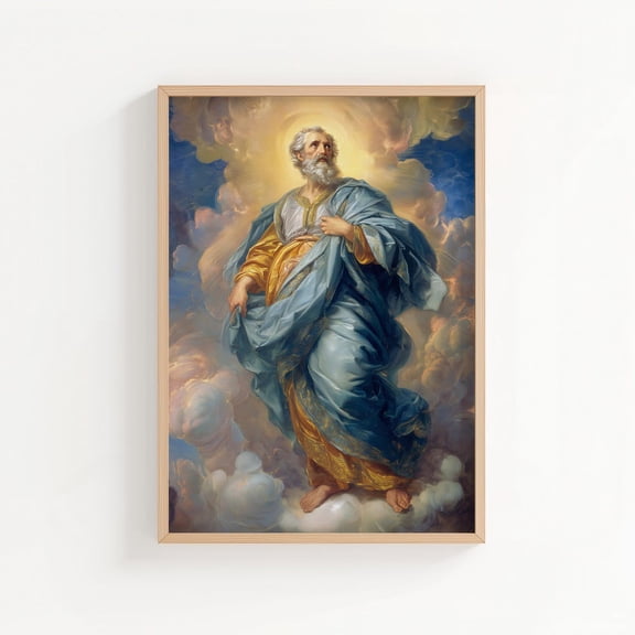 Saint Paul The Apostle Print Style Christian Saint Wall Art, Unframed Paper Poster 8x10in
