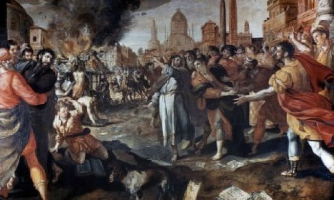 Saint Paul at Ephesus by Cornelis de Vos (1584-1651) Canvas Art - Cornelis de Vos (18 x 24)
