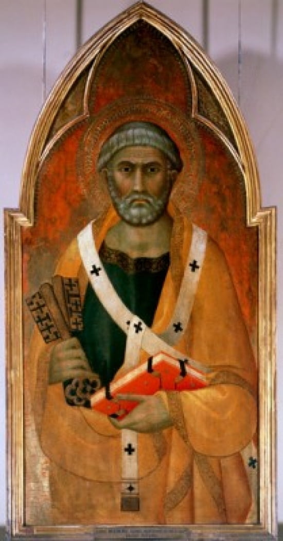 Saint Peter 14th C Lippo Memmi (act1317-1347 Italian) Musee du Louvre Paris Canvas Art - Lippo Memmi (24 x 36)