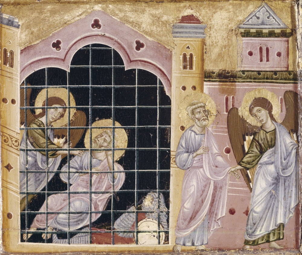 Saint Peter And Six Tales Canvas Art - (24 x 18)