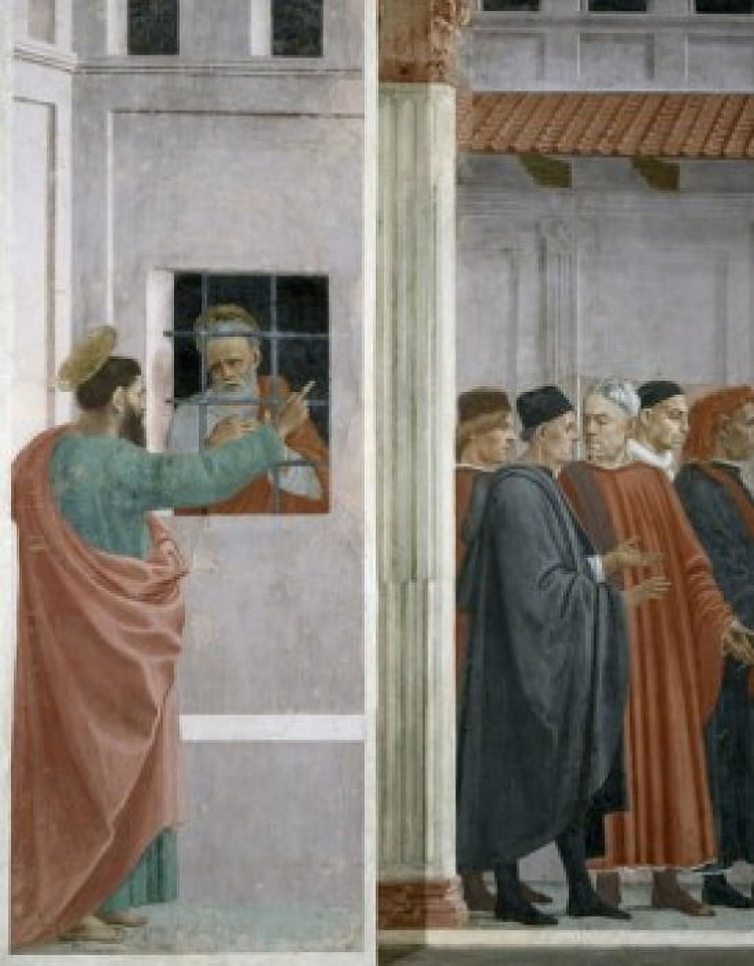 Saint Peter in Prison Visited by Saint Paul by Filippino Lippi fresco (1457-1504) Italy Florence Santa Maria del Carmine The Brancacci Chapel Canvas Art - Filippino Lippi (18 x 24)